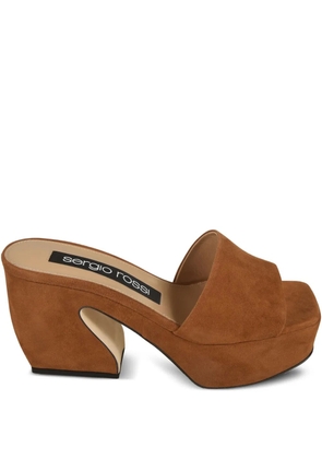 Sergio Rossi 90mm suede sandals - Brown