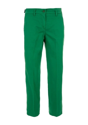 Jacob Cohën logo-patch trousers - Green