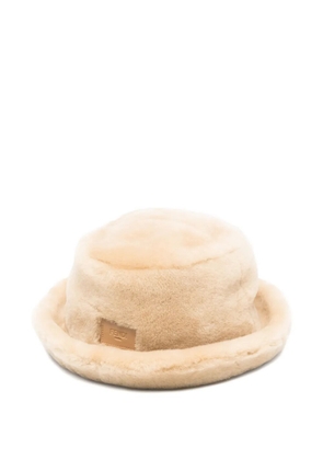 FENDI montone bucket hat - Neutrals