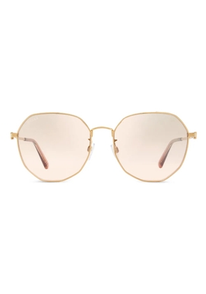 Bally geometric-frame sunglasses - Gold