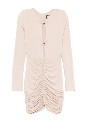 NISSA crystal-embellished mini dress - Neutrals