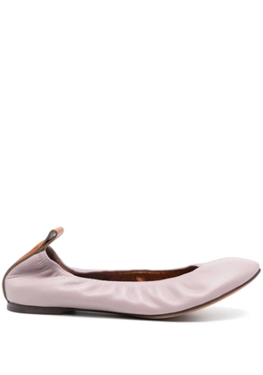 Lanvin leather ballet flats - Purple