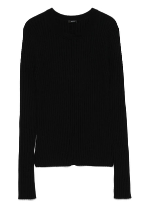 JOSEPH ribbed-knit crew-neck sweater - Black