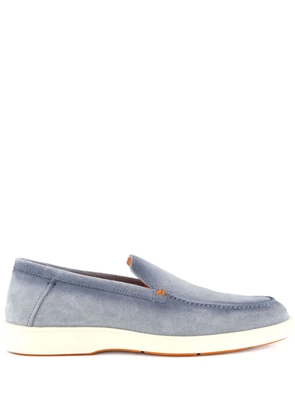 Santoni suede loafers - Blue