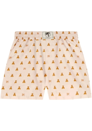 Palm Angels Mini Bear Monogram shorts - Pink