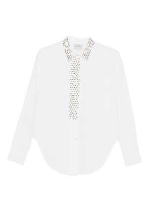 Forte Forte petites-étoiles embellished-collar shirt - White