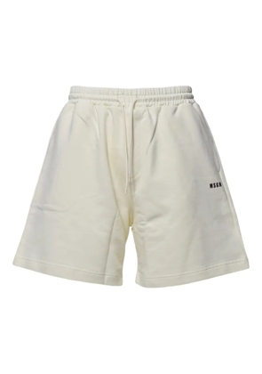 MSGM cotton track shorts - White