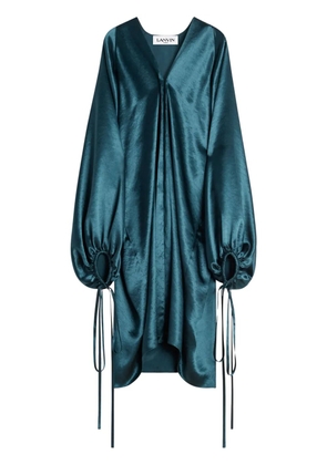 Lanvin satin-finish midi dress - Blue