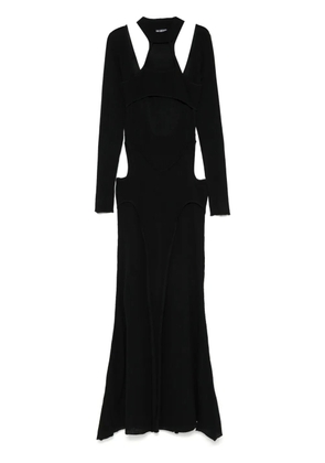 Han Kjøbenhavn fine-ribbed dress - Black