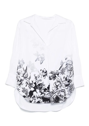MARCCAIN floral-print shirt - White