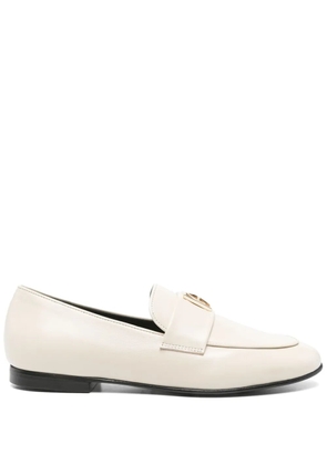 ANINE BING logo plaque loafers - Neutrals