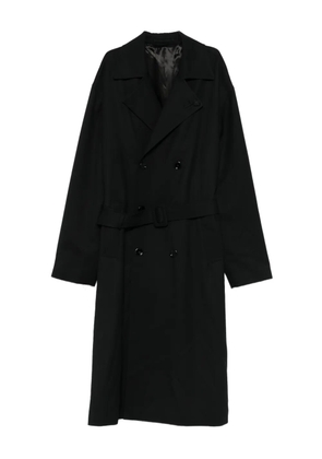 Lardini belted double-breasted coat - Black