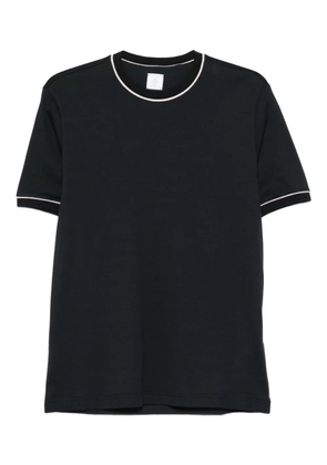 Eleventy piped-trim cotton T-shirt - Black