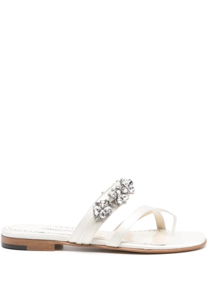 Manolo Blahnik Perlusa sandals - White