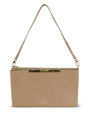 Rokh Triple File clutch bag - Brown