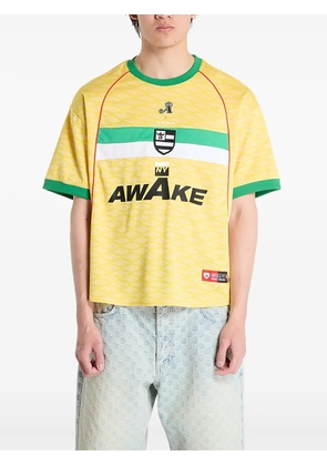 Awake NY short-sleeve sport jersey top - Yellow