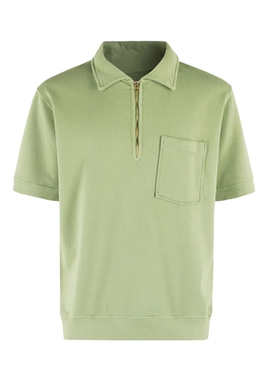 Fortela zip-detail polo shirt - Green