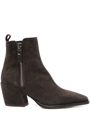 AGL 65mm pointed-toe boots - Brown