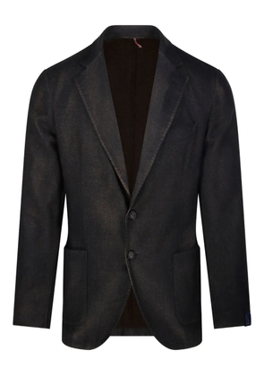 Santaniello two-button speckled blazer - Black