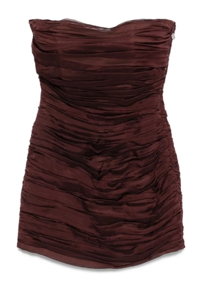 Raquel Diniz New Ambra strapless pleated mini dress - Red