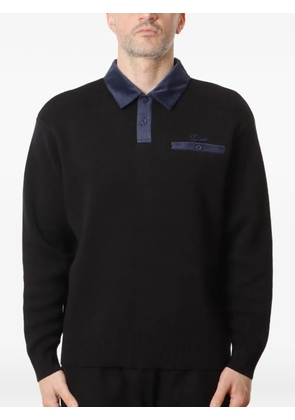 dime long-sleeve polo shirt - Black