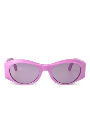 Balenciaga Eyewear geometric-frame sunglasses - Pink