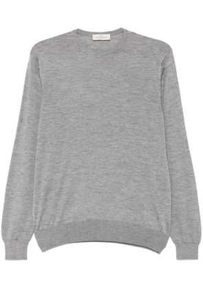 Bruno Manetti fine-knit sweater - Grey