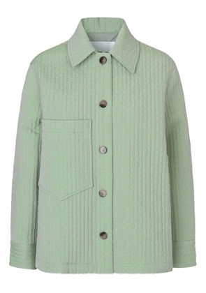 SAMSOE SAMSOE quilted-texture patch-pocket jacket - Green