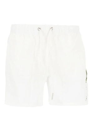 Cavalli Class graphic-print swim shorts - White
