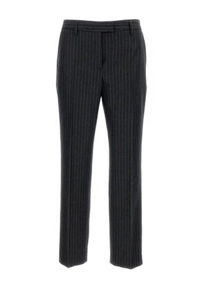 Alberto Biani pinstripe straight-leg trousers - Grey