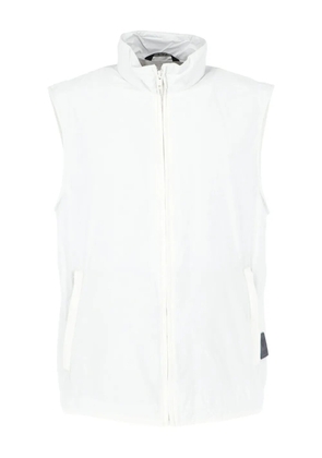 Fay zip sleeveless gilet - White