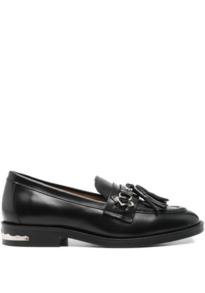 Toga Pulla tassel-embellished leather loafers - Black