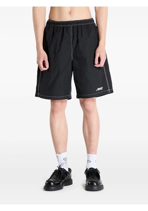Awake NY contrast-stitch swim shorts - Black