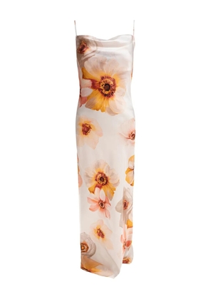 SLEEP NO MORE floral-print slip dress - Neutrals