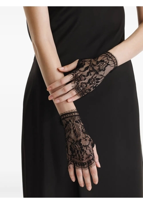 2310 STUDIO lace fingerless gloves - Black