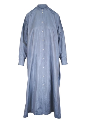 Jil Sander satin shirt dress - Blue