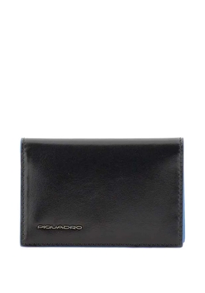 PIQUADRO logo-plaque leather wallet - Black
