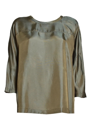 ASPESI satin-finish blouse - Green