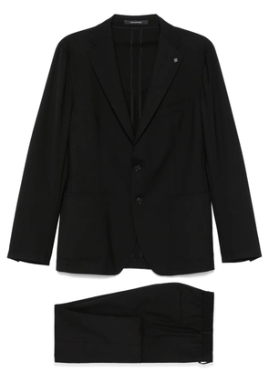 Tagliatore brooch-detail suit - Black