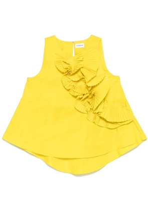 P.A.R.O.S.H. ruffled-detail blouse - Yellow