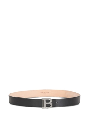 Balmain leather B-buckle belt - Black