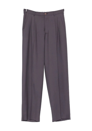 Magliano pleated zip-detail trousers - Purple