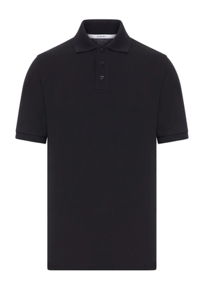 Saint Laurent cotton polo shirt - Black