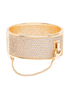 Eddie Borgo 12K yellow gold Pavé Safety Chain cuff