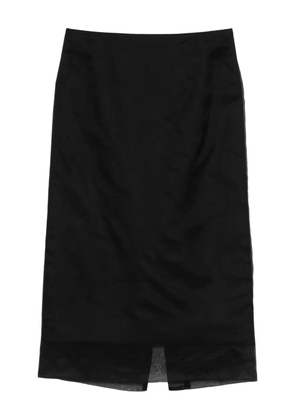 Sportmax slit skirt - Black