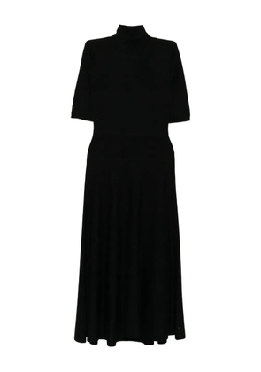 N.Peal mock-neck midi dress - Black