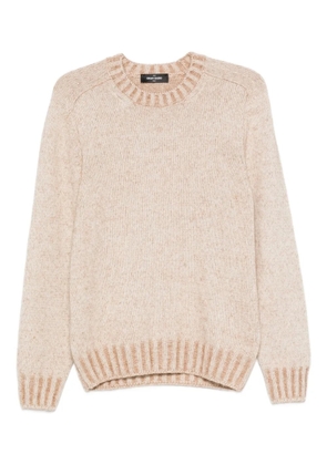 Gran Sasso ribbed-hem crew-neck sweater - Neutrals