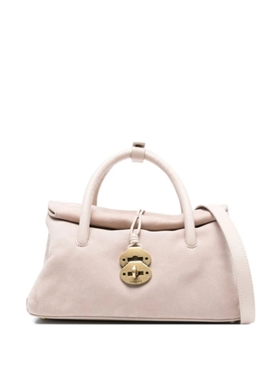 Zanellato small Dotta top-handle studded tote bag - Neutrals