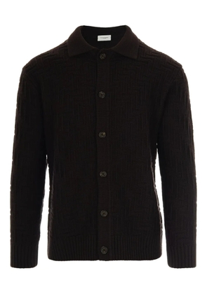 Paolo Pecora polo-collar cardigan - Brown