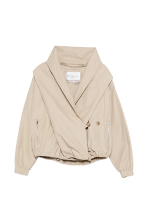Brandon Maxwell draped hood leisure jacket - Neutrals